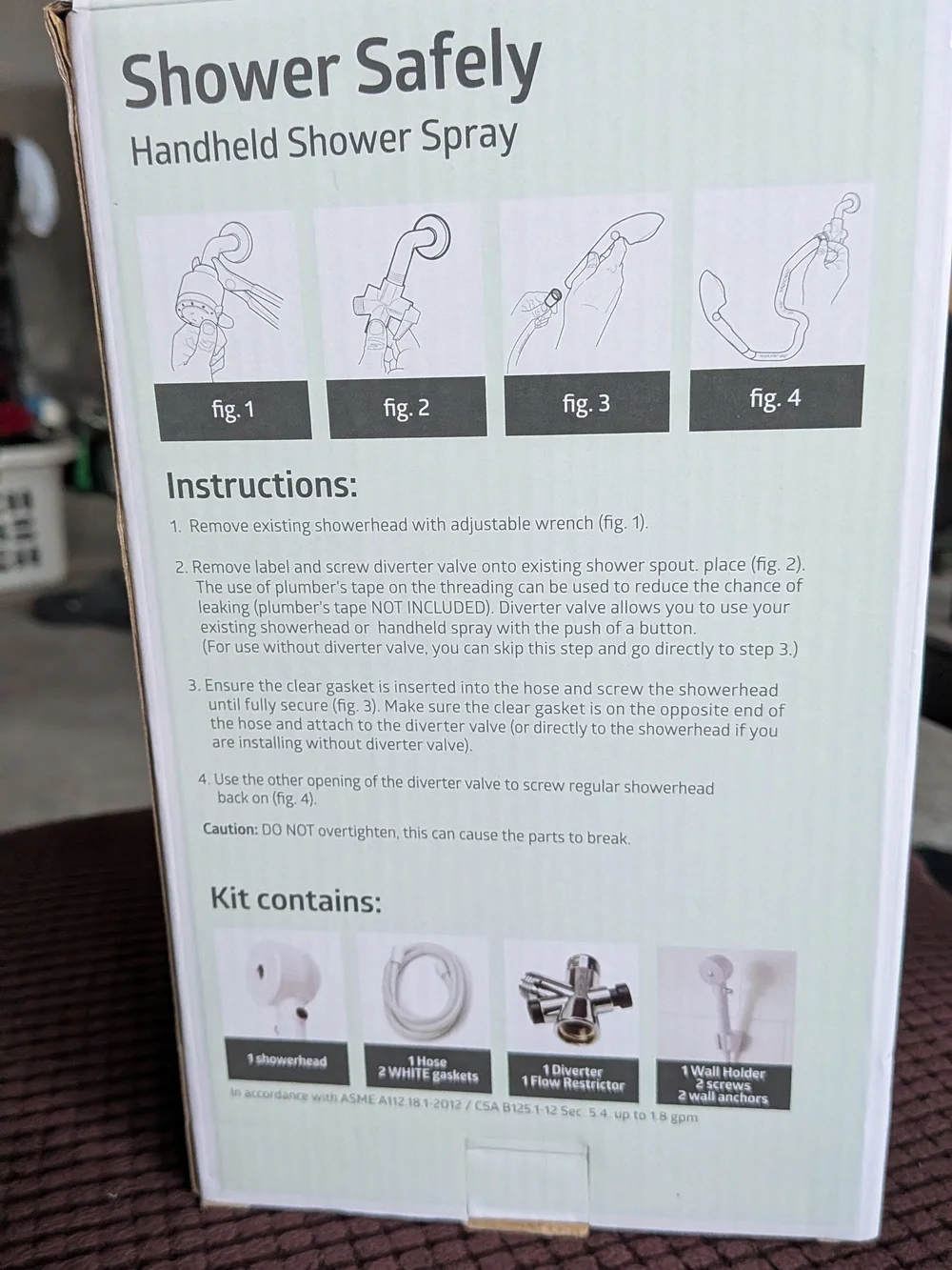 Medline White Handheld Shower Spray - Shower Safely